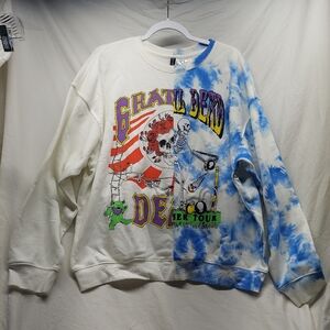 Divided Grateful Dead Sweatshirt Mens M Tie Dye Long Sleeve Crewneck Pullover